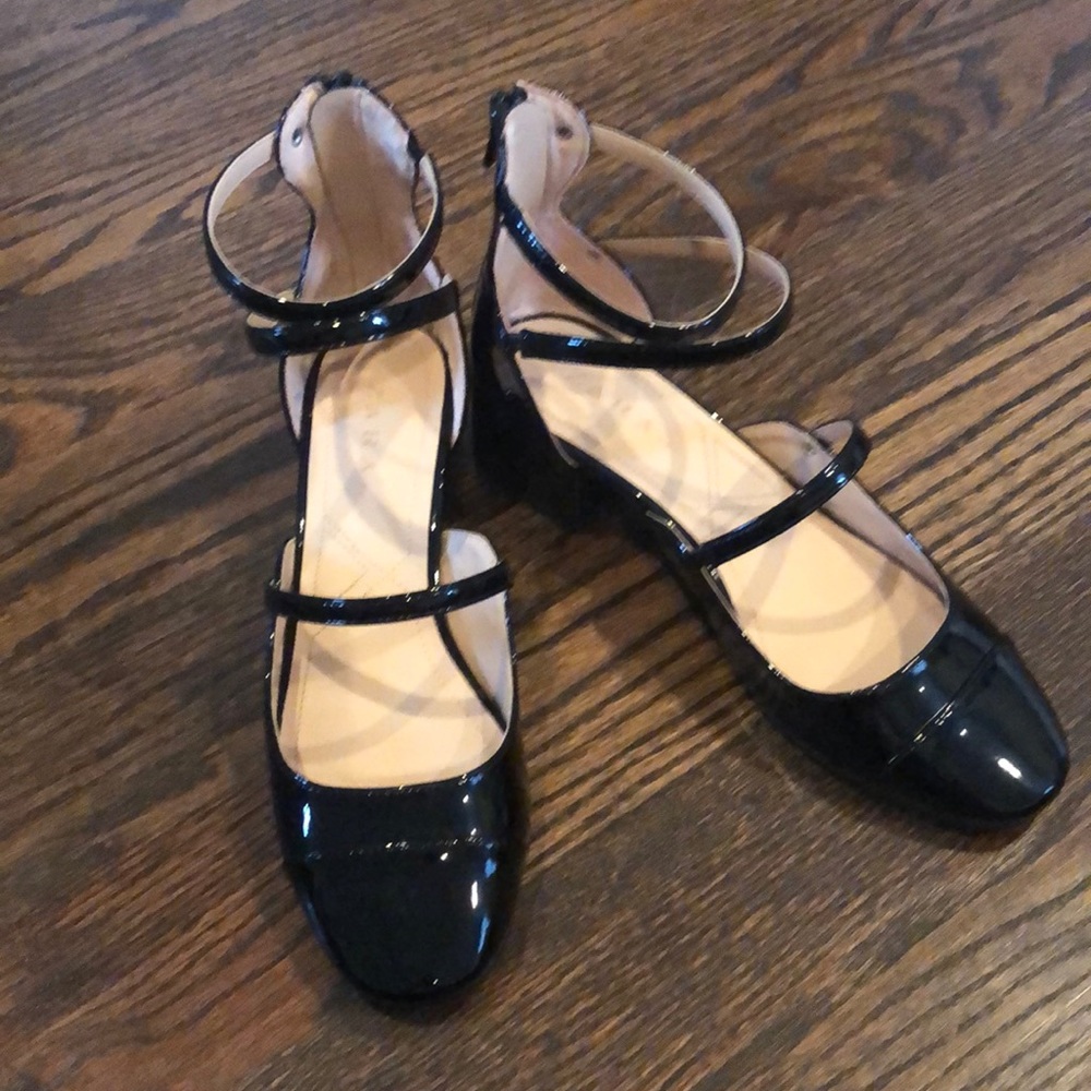 Zara patent leather Mary Jane style heels